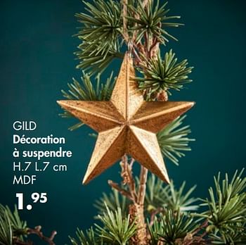 Promotions Gild décoration à suspendre - Produit maison - Casa - Valide de 01/11/2021 à 25/12/2021 chez Casa