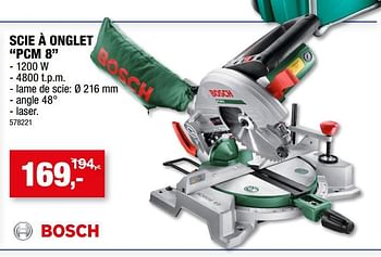 Promotions Bosch scie à onglet pcm 8 - Bosch - Valide de 03/11/2021 à 14/11/2021 chez Hubo
