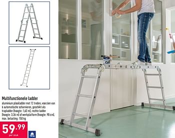 Elegantie belegd broodje Giotto Dibondon Huismerk - Aldi Multifunctionele ladder - Promotie bij Aldi