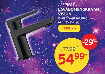 Promoties Allibert lavabomengkraan vision - Allibert - Geldig van 10/11/2021 tot 15/11/2021 bij Brico