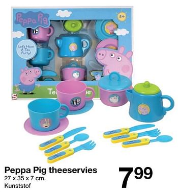 Promoties Peppa pig theeservies - Peppa  Pig - Geldig van 06/11/2021 tot 12/11/2021 bij Zeeman