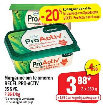 Promoties Margarine om te smeren becel pro-activ - Becel - Geldig van 10/11/2021 tot 16/11/2021 bij Smatch