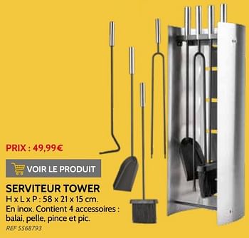 Promotions Serviteur tower - Produit maison - Brico - Valide de 03/11/2021 à 31/12/2021 chez Brico
