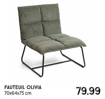 Promoties Fauteuil olivia - Huismerk - Xenos - Geldig van 08/11/2021 tot 28/11/2021 bij Xenos