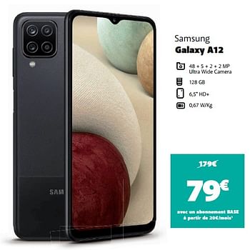 Promotions Samsung galaxy a12 - Samsung - Valide de 08/11/2021 à 29/11/2021 chez Base