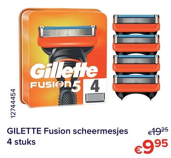 Promoties Gillette fusion scheermesjes - Gillette - Geldig van 01/11/2021 tot 30/11/2021 bij Euro Shop