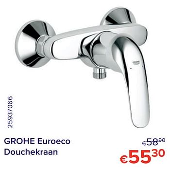 Promoties Grohe euroeco douchekraan - Grohe - Geldig van 01/11/2021 tot 30/11/2021 bij Euro Shop