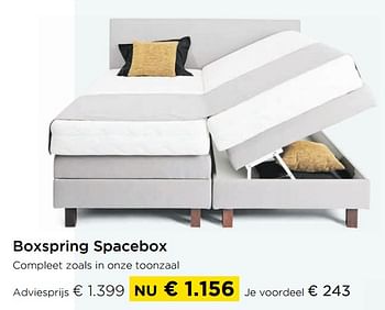 Promoties Boxspring spacebox - Huismerk - Molecule - Geldig van 01/11/2021 tot 30/11/2021 bij Molecule