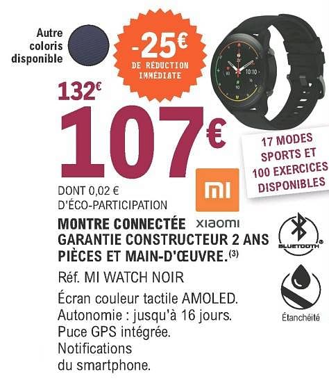 Montre connectée leclerc discount promo