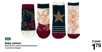 Promoties Baby sokken - Huismerk - Zeeman  - Geldig van 13/11/2021 tot 19/11/2021 bij Zeeman