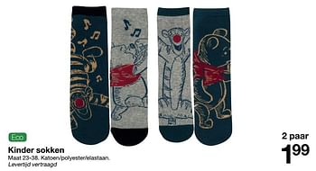Promoties Kinder sokken - Huismerk - Zeeman  - Geldig van 13/11/2021 tot 19/11/2021 bij Zeeman