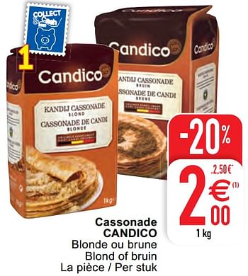 Candico, Cassonade, Candi, Blonde, 1 kg