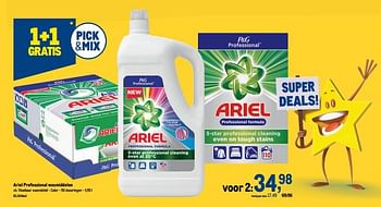 Promoties Ariel vloeibaar wasmiddel - color - Ariel - Geldig van 17/11/2021 tot 30/11/2021 bij Makro