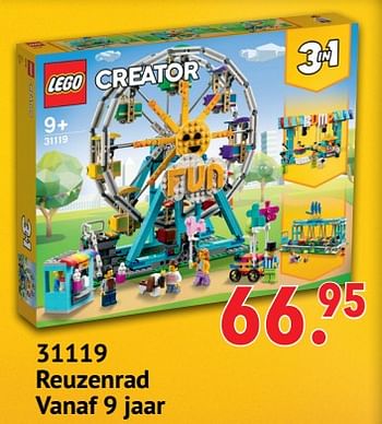 Promoties 31119 reuzenrad - Lego - Geldig van 01/11/2021 tot 06/12/2021 bij Freetime