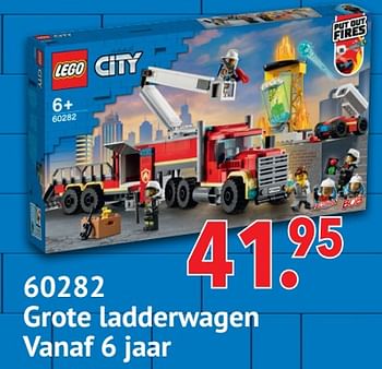 Promotions 60282 grote ladderwagen - Lego - Valide de 01/11/2021 à 06/12/2021 chez Freetime