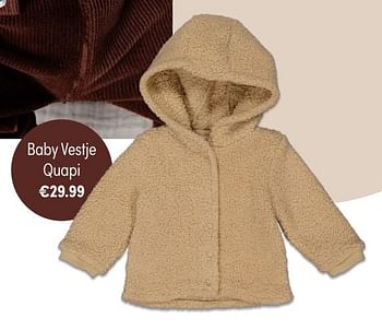 Promoties Baby vestje quapi - Quapi - Geldig van 14/11/2021 tot 30/11/2021 bij Baby & Tiener Megastore
