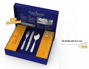 Promoties 40-delige gift box set - van Kempen & Begeer - Geldig van 01/10/2021 tot 30/11/2021 bij Freetime