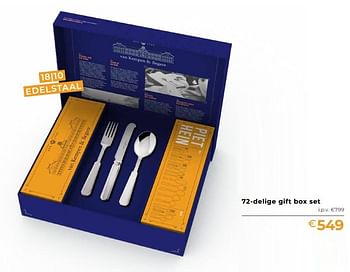 Promoties 72-delige gift box set - van Kempen & Begeer - Geldig van 01/10/2021 tot 30/11/2021 bij Freetime