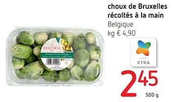 Promotions Choux de bruxelles récoltés à la main belgique - Produit Maison - Spar Retail - Valide de 18/11/2021 à 01/12/2021 chez Spar (Colruytgroup)