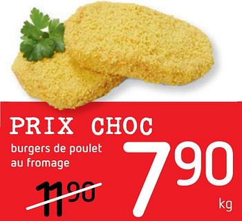 Promotions Burgers de poulet au fromage - Produit Maison - Spar Retail - Valide de 18/11/2021 à 01/12/2021 chez Spar (Colruytgroup)