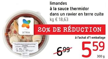 Promotions Limandes à la sauce thermidor dans un ravier en terre cuite - Produit Maison - Spar Retail - Valide de 18/11/2021 à 01/12/2021 chez Spar (Colruytgroup)
