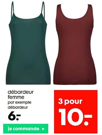 Promotions Débardeur femme - Produit maison - Hema - Valide de 17/11/2021 à 27/11/2021 chez Hema