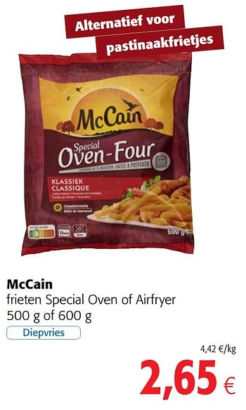 Promoties Mccain frieten special oven of airfryer - Mc Cain - Geldig van 17/11/2021 tot 30/11/2021 bij Colruyt