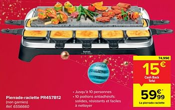 Promo Appareil à pierrade raclette chez Carrefour