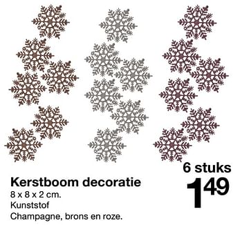Promoties Kerstboom decoratie - Huismerk - Zeeman  - Geldig van 20/11/2021 tot 26/11/2021 bij Zeeman