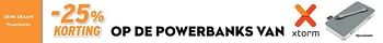 Promoties -25% korting op de powerbanks van xtorm - Xtorm - Geldig van 17/11/2021 tot 29/11/2021 bij Krefel