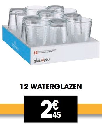 Promoties 12 waterglazen - Huismerk - Electro Depot - Geldig van 23/11/2021 tot 05/12/2021 bij Electro Depot