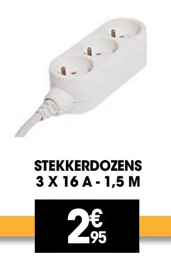 Promoties Stekkerdozens - Huismerk - Electro Depot - Geldig van 23/11/2021 tot 05/12/2021 bij Electro Depot