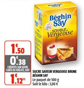 Vergeoise Brune Béghin Say