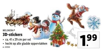 Promoties 3d-stickers - Melinera - Geldig van 29/11/2021 tot 04/12/2021 bij Lidl