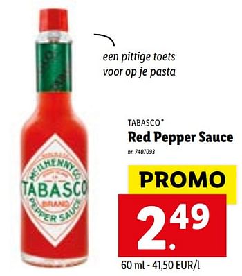 Promoties Red pepper sauce - Mc Il Henny Co - Geldig van 29/11/2021 tot 04/12/2021 bij Lidl