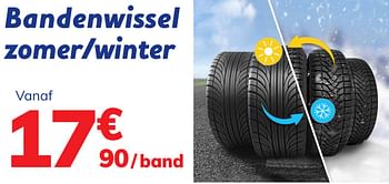 Promotions Bandenwissel zomer-winter - Produit maison - Auto 5  - Valide de 18/11/2021 à 04/01/2022 chez Auto 5