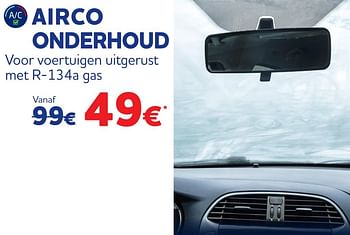 Promotions Airco onderhoud voor voertuigen uitgerust met r-134a gas - Produit maison - Auto 5  - Valide de 18/11/2021 à 04/01/2022 chez Auto 5