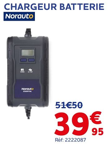Promotions Chargeur batterie - Norauto - Valide de 18/11/2021 à 04/01/2022 chez Auto 5