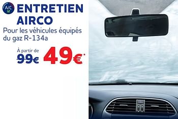 Promotions Entretien airco pour les véhicules équipés du gaz r-134a - Produit maison - Auto 5  - Valide de 18/11/2021 à 04/01/2022 chez Auto 5