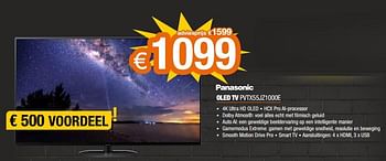 Promoties Panasonic oled tv pvtx55jz1000e - Panasonic - Geldig van 22/11/2021 tot 29/11/2021 bij Expert