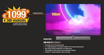 Promoties Philips uhd oled tv pq48oled93512 - Philips - Geldig van 22/11/2021 tot 29/11/2021 bij Expert