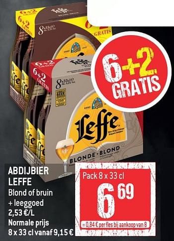 Promoties Abdijbier leffe - Leffe - Geldig van 24/11/2021 tot 30/11/2021 bij Smatch