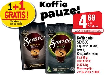 Promoties Koffiepads senseo - Douwe Egberts - Geldig van 24/11/2021 tot 30/11/2021 bij Smatch