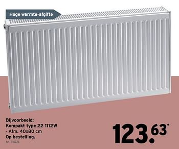 Promoties Levica radiatoren kompakt type 22 1112w - Levica - Geldig van 24/11/2021 tot 21/12/2021 bij Gamma