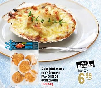 Promoties 5 sint-jakobsnoten op z`n bretoens française de gastronomie - Française de Gastronomie - Geldig van 17/11/2021 tot 31/12/2021 bij Match