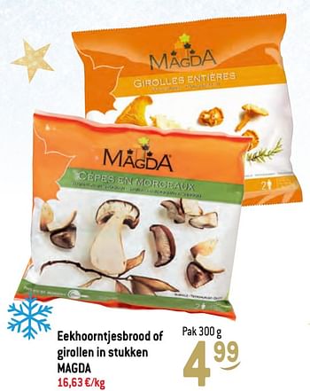 Promoties Eekhoorntjesbrood of girollen in stukken magda - Magda - Geldig van 17/11/2021 tot 31/12/2021 bij Match