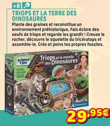 Clementoni Triops et la terre des dinosaures - En promotion chez