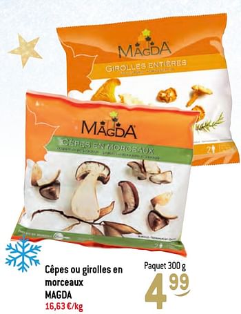Promotions Cêpes ou girolles en morceaux magda - Magda - Valide de 17/11/2021 à 31/12/2021 chez Match
