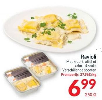 Promoties Ravioli met krab truffel of zalm - Huismerk - Intermarche - Geldig van 23/11/2021 tot 31/12/2021 bij Intermarche