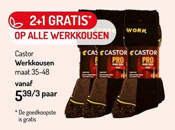 Promoties Castor werkkousen - Huismerk - Oh'Green - Geldig van 24/11/2021 tot 05/12/2021 bij Oh'Green